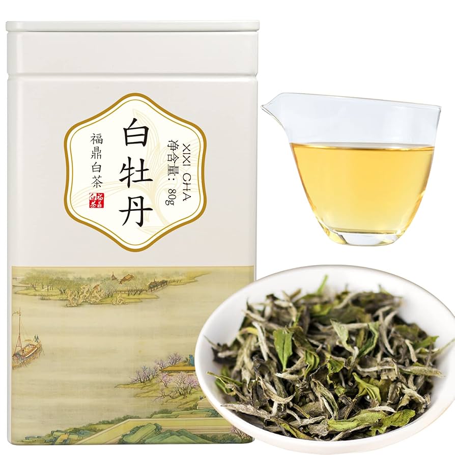 Amazon.co.jp: XIXICHA 白茶 白牡丹茶 牡丹王 80g 福鼎白茶